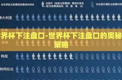 世界杯下注盘口-世界杯下注盘口的奥秘与策略
