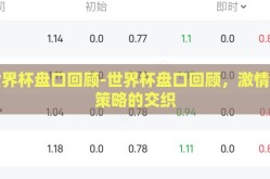 世界杯盘口回顾-世界杯盘口回顾，激情与策略的交织