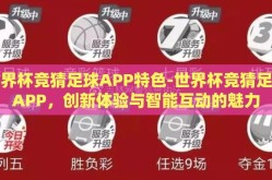 世界杯竞猜足球APP特色-世界杯竞猜足球APP，创新体验与智能互动的魅力