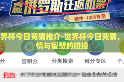 世界杯今日竞猜推介-世界杯今日竞猜，激情与智慧的碰撞