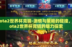dota2世界杯竞猜-激情与策略的碰撞，Dota2世界杯竞猜的魅力探索