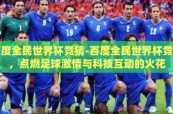 百度全民世界杯竞猜-百度全民世界杯竞猜，点燃足球激情与科技互动的火花