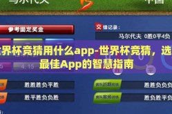 世界杯竞猜用什么app-世界杯竞猜，选择最佳App的智慧指南