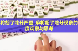 麻将胡了吃分严重-麻将胡了吃分现象的深度观察与思考