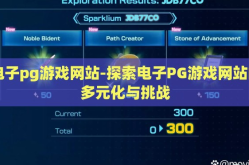 电子pg游戏网站-探索电子PG游戏网站的多元化与挑战