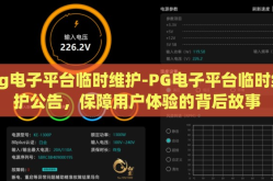pg电子平台临时维护-PG电子平台临时维护公告，保障用户体验的背后故事