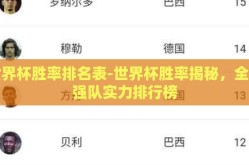 世界杯胜率排名表-世界杯胜率揭秘，全球强队实力排行榜