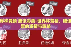 世界杯竞猜 腾讯彩票-世界杯竞猜，腾讯彩票的激情与策略