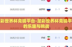 足彩世界杯竞猜平台-足彩世界杯竞猜平台的乐趣与挑战