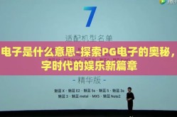 pg电子是什么意思-探索PG电子的奥秘，数字时代的娱乐新篇章