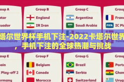 卡塔尔世界杯手机下注-2022卡塔尔世界杯，手机下注的全球热潮与挑战