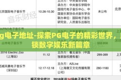 pg电子地址-探索PG电子的精彩世界，解锁数字娱乐新篇章