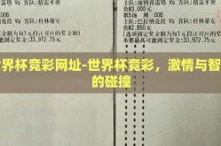 世界杯竞彩网址-世界杯竞彩，激情与智慧的碰撞
