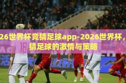 2026世界杯竞猜足球app-2026世界杯，竞猜足球的激情与策略