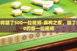 麻将胡了500一拉视频-麻将之夜，胡了500的那一拉视频