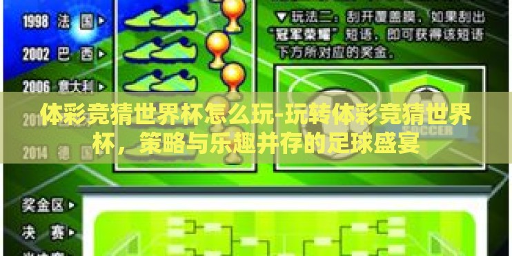 体彩竞猜世界杯怎么玩-玩转体彩竞猜世界杯，策略与乐趣并存的足球盛宴