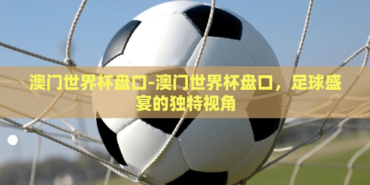 澳门世界杯盘口-澳门世界杯盘口，足球盛宴的独特视角