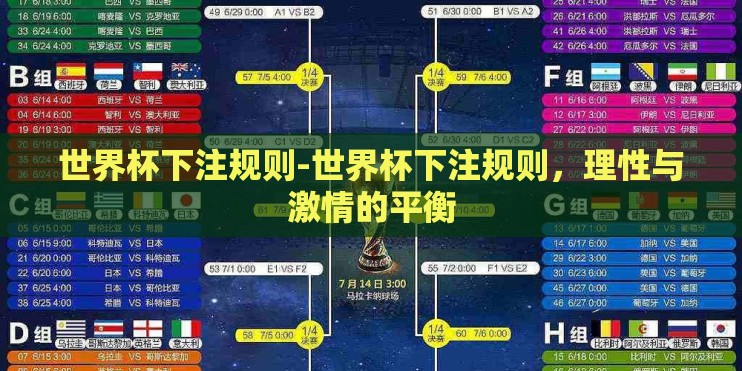 世界杯下注规则-世界杯下注规则，理性与激情的平衡