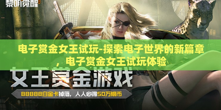 电子赏金女王试玩-探索电子世界的新篇章，电子赏金女王试玩体验